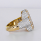 10k Solid Gold Lab Diamond Cluster Ring - 30386