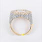 10k Solid Gold Lab Diamond Cluster Ring - 30386