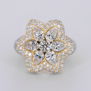 10k Solid Gold Lab Diamond Star Ring - 30386