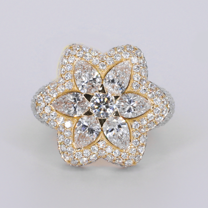 10k Solid Gold Lab Diamond Cluster Ring - 30386