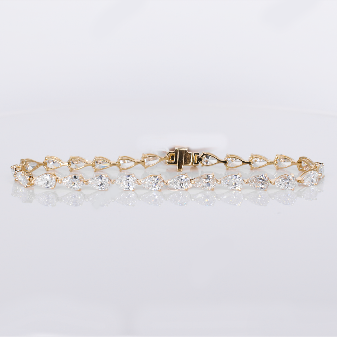 14k Yellow Gold Lab Diamond 3.5mm Timeless Elegance Bracelet - 20215