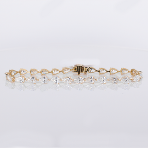 14k Yellow Gold Lab Diamond 3.5mm Timeless Elegance Bracelet - 20215