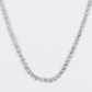 10k Solid White Gold 4mm Lab VS Diamond Tennis Chain - 10122
