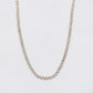 14k Solid Yellow Gold 3.5mm Lab VS Diamond Tennis Chain - 10114