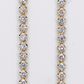 10k Solid Yellow Gold 3.5mm Lab VVS Diamond Tennis Chain - 10118