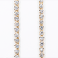 14k Solid Yellow Gold 4.5mm Lab VS Diamond Tennis Chain - 10119