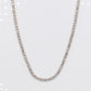 14k Solid Yellow Gold 3.5mm Lab VS Diamond Tennis Chain - 10115
