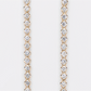 10k Solid Yellow Gold 3mm Lab VS Diamond Tennis Chain - 10121