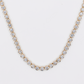 14k Solid Yellow Gold 4.5mm Lab VS Diamond Tennis Chain - 10123