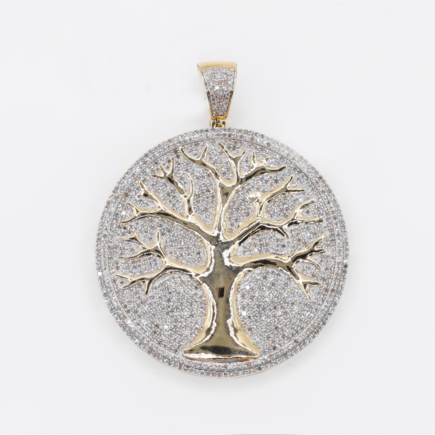 10k Gold Diamond Tree Of Life Pendant - 60618