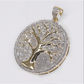 10k Gold Diamond Tree Of Life Pendant - 60618