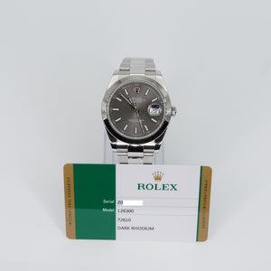 Rolex Datejust 41mm 126300 - Stainless Steel - Rhodium Dial