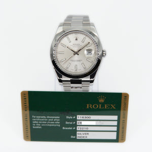 Rolex Datejust 41mm 116300 - Stainless Steel - Silver Dial - 40019