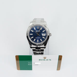Rolex Datejust 41mm 116300 - Stainless Steel - Blue Dial