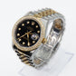 Rolex Datejust 36mm 16233 18k Yellow Gold & Steel - Black Diamond Dial & Diamond Bezel - 40003