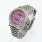 Rolex Datejust 36mm 16030 - Double Row Diamond Bezel - Pink MOP Diamond Dial - 40030