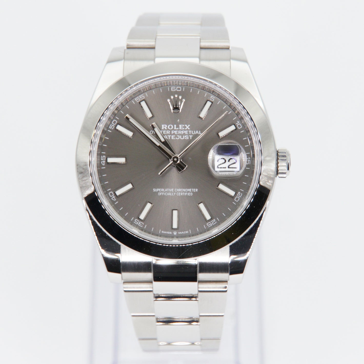 Rolex Datejust 41mm 126300 - Stainless Steel - Rhodium Dial - 40018