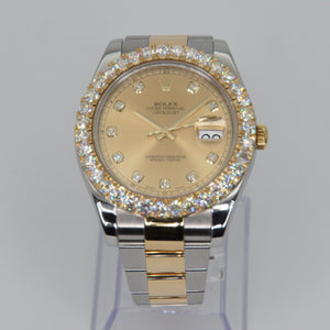 Rolex Datejust 41mm 116333 - 18k Gold & Stainless Steel -Diamond Bezel & Dial