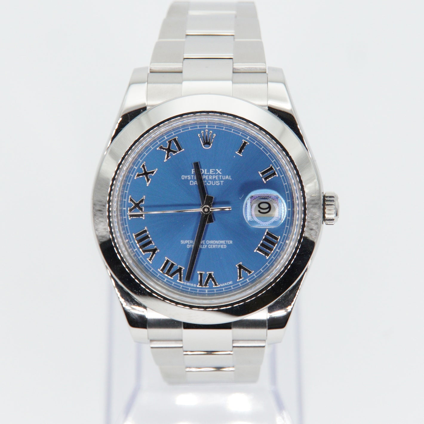 Rolex Datejust 41mm 116300 - Stainless Steel - Blue Roman Dial - 40020