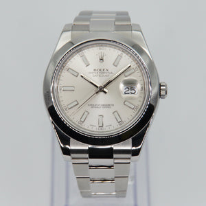 Rolex Datejust 41mm 116300 - Stainless Steel - Silver Dial