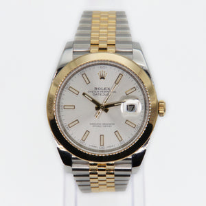 Rolex Datejust 41mm 126303 - 18k Gold & Stainless Steel - White Dial - 40012