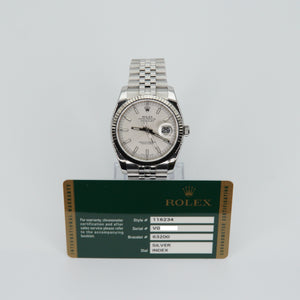 Rolex Datejust 36mm 116234 - Stainless Steel - White Dial