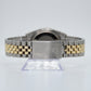 Rolex Datejust 36mm 16013 18k Yellow Gold & Steel - Black MOP Diamond Dial & Diamond Bezel