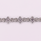 10k Gold Natural Diamond 10mm Clover Bracelet - 20219