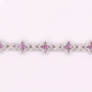 10k Gold Natural Diamond 10mm Clover Bracelet - 20219