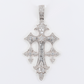 10k Gold Diamond Gothic Cross Pendant - 60638