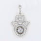 18k Gold Diamond Hamsa Pendant - 60639
