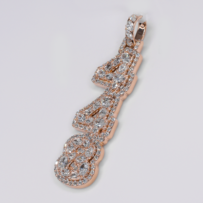 10k Gold Lab Diamond 448 Custom Pendant - 60640