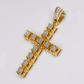 10k Gold Diamond Cross Pendant - 60627