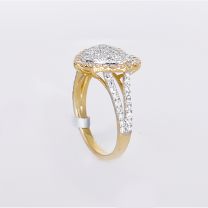 10k Solid Gold VS Diamond 3D Heart Ring - 30348