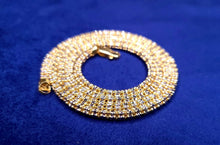 Load image into Gallery viewer, 14K Solid Gold Diamond Cut Ice Chain