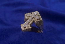 Load image into Gallery viewer, 10k Solid Gold Diamond XL Cross Ring