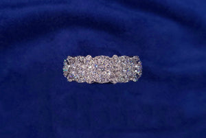 14k Solid Gold Diamond XL Cluster Band