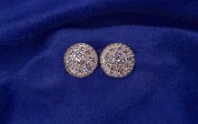 Load image into Gallery viewer, 14k Solid Gold 10mm VS1/VS Diamond Cluster Earrings