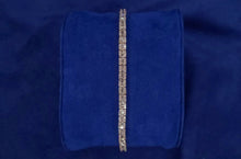 Load image into Gallery viewer, Solid 10k Gold Baguette Diamond Tennis Bracelet