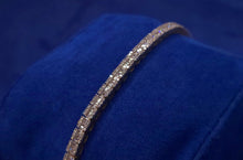 Load image into Gallery viewer, Solid 10k Gold Baguette Diamond Tennis Bracelet