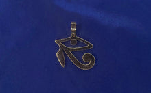 Load image into Gallery viewer, 10k Solid Gold Diamond Eye Of Horus Pendant
