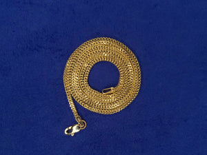 14k Solid Gold 2mm Franco Chain