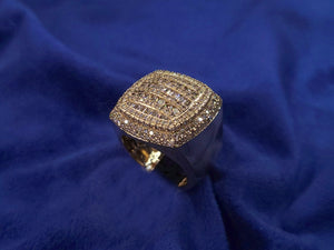 14k Solid Gold VS Baguette Diamond Men's Championship Ring