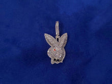 Load image into Gallery viewer, 10k Solid Gold and VS1 Diamond Playboy Bunny - Solid Back
