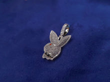 Load image into Gallery viewer, 10k Solid Gold and VS1 Diamond Playboy Bunny - Solid Back